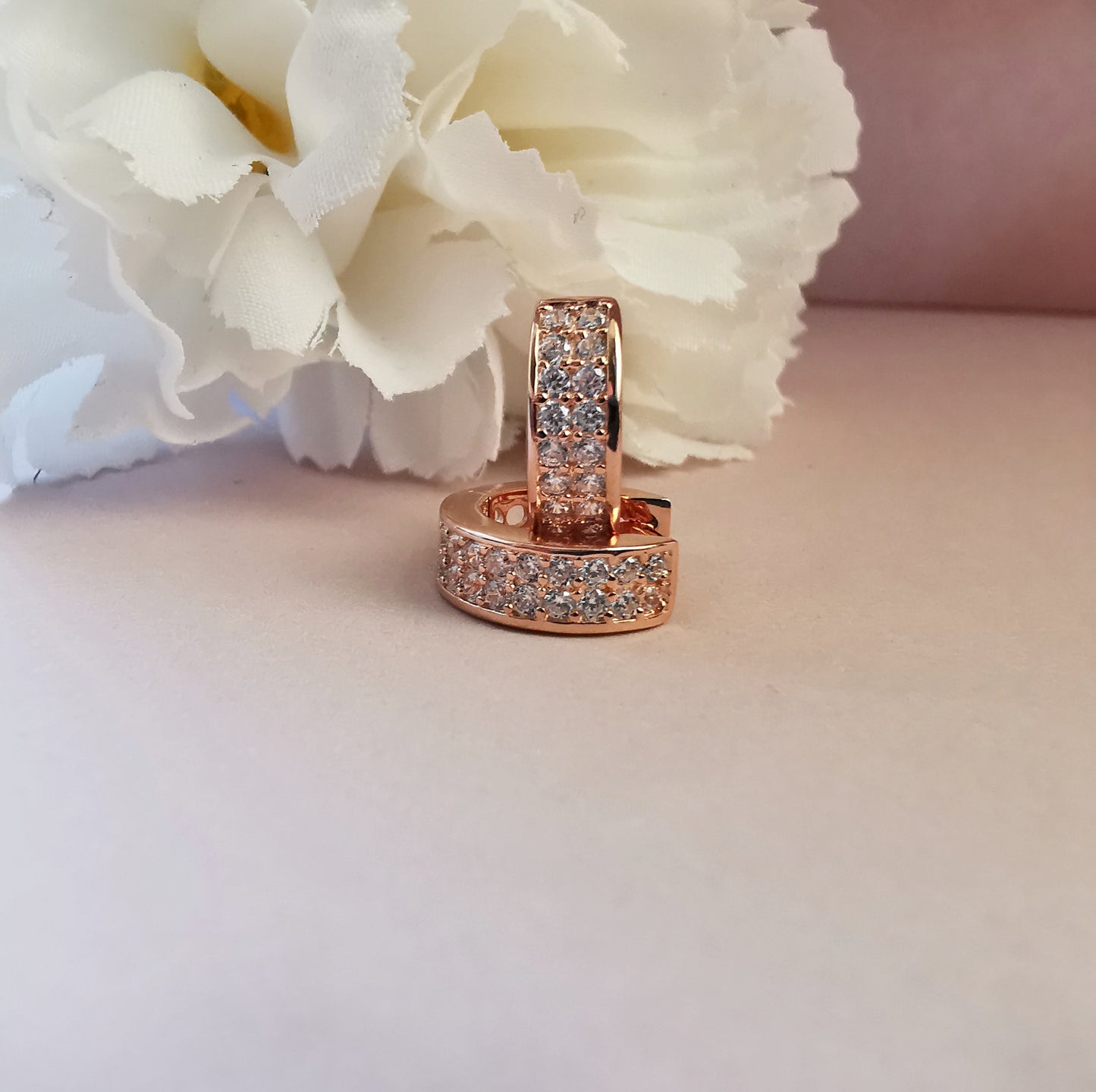 Örhängen - silver/roséförgyllda